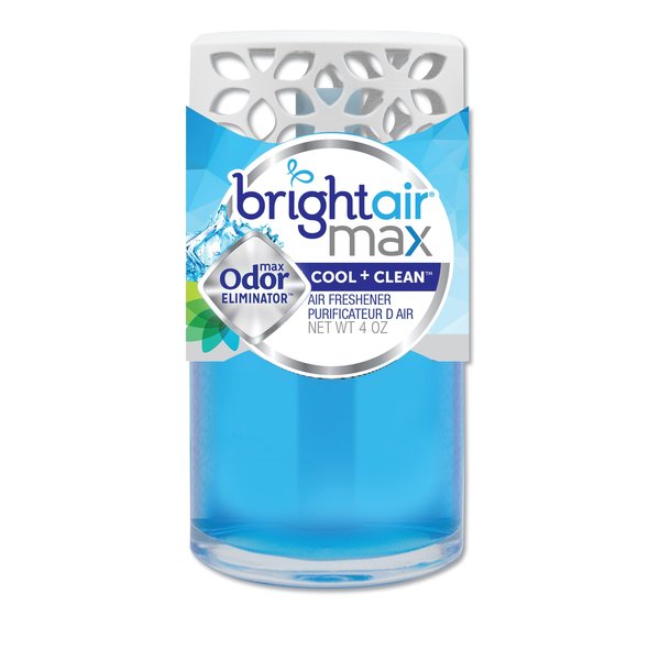 Bright Air Max Scented Oil Air Freshener, Cool and Clean, 4 oz, PK6 900439